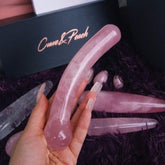 The Curve - Premium rose quartz Rose Quartz Yoni Wand - Just $139! Shop now at @curvenpeach | Pleasure Wands